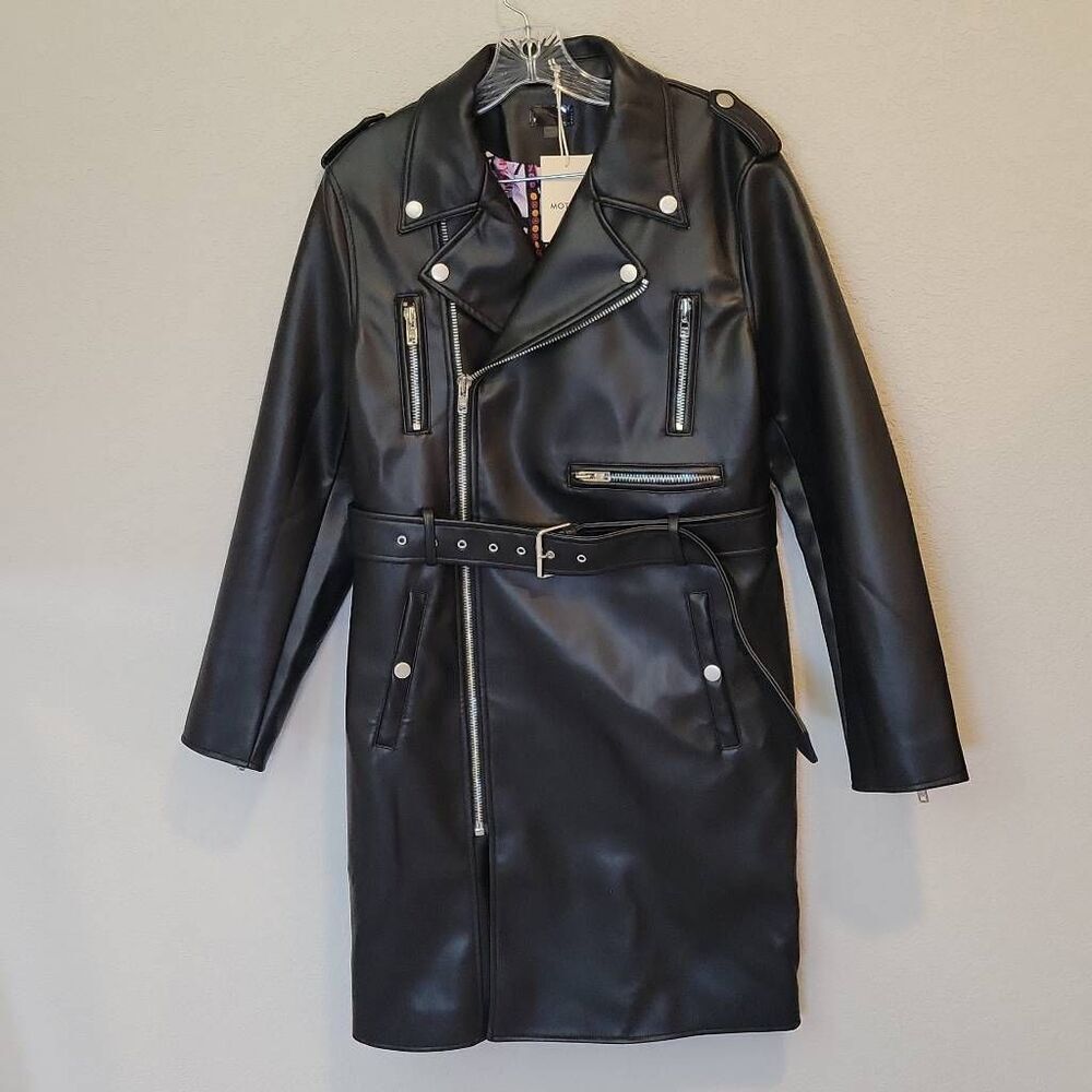 Mother Women's The Long Chopper Biker Jacket Black Size L